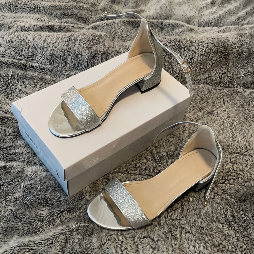 SHEIN Silver Heels